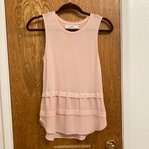 LOFT Light pink blouse size small